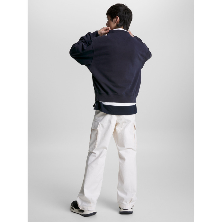 sweat-shirt homme  th tjm boxy cb archive crew