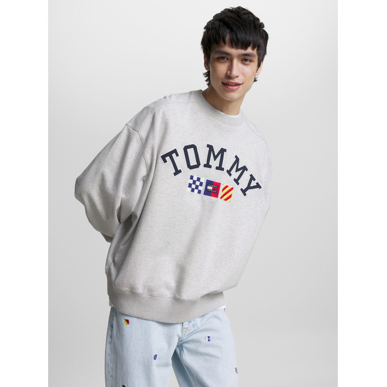 sweat-shirt homme  th tjm boxy cb archive crew