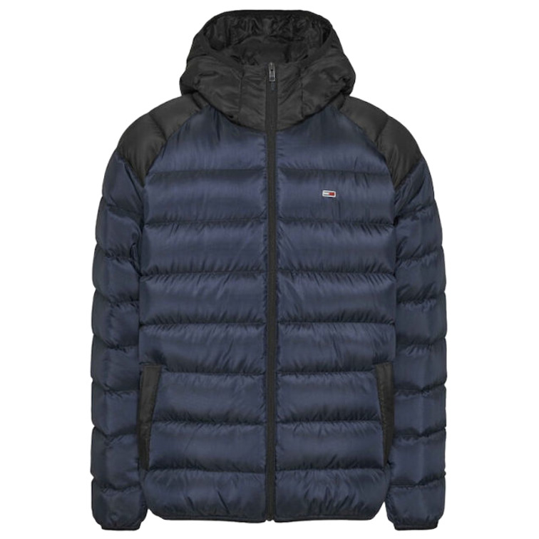 blouson matelassé à motif color block homme tommy jeans