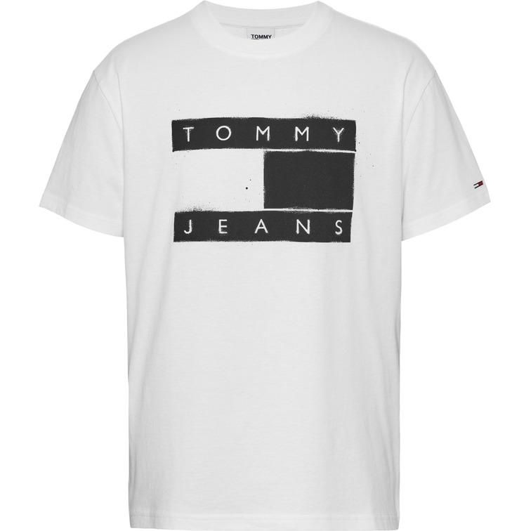 t-shirt homme  th tjm clsc spray flag tee