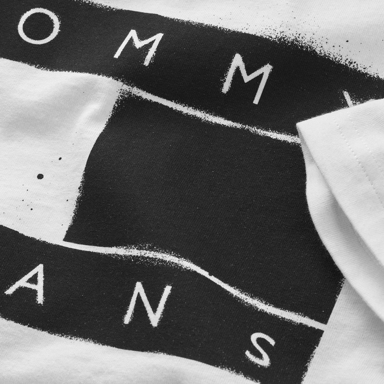 t-shirt homme  th tjm clsc spray flag tee