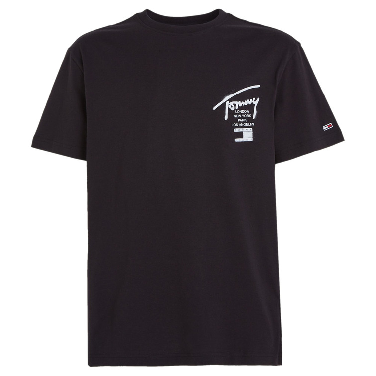 t-shirt homme  th tjm clsc spray signature tee