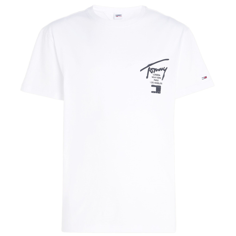 t-shirt homme  th tjm clsc spray signature tee