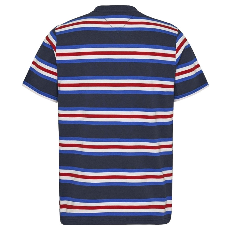 t-shirt homme  th tjm reg flag stripe tee