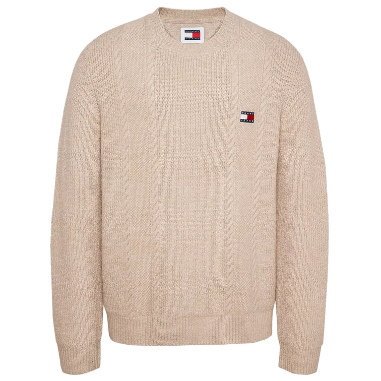 maillot homme  th tjm slim cable knit cneck