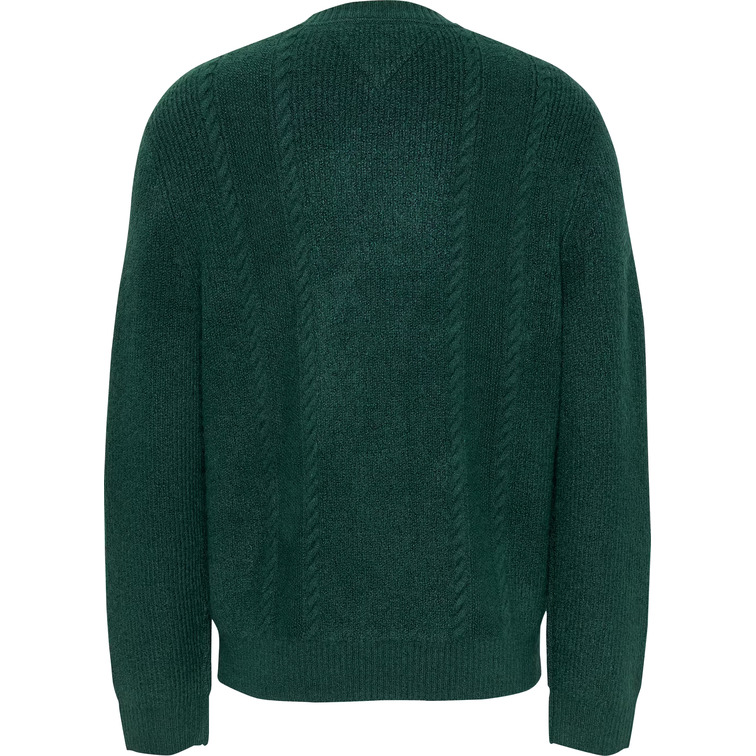 maillot homme  th tjm slim cable knit cneck