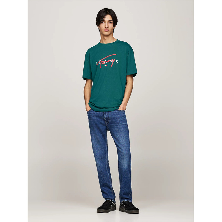 t-shirt homme  th tjm reg signature twist tee ex