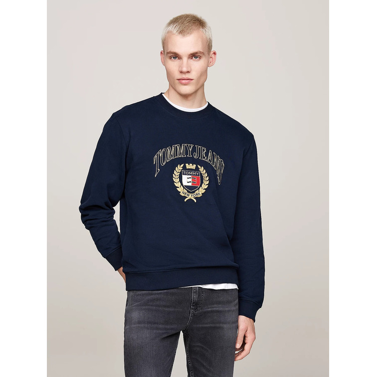 sweat-shirt homme  th tjm reg tj prep crest crew