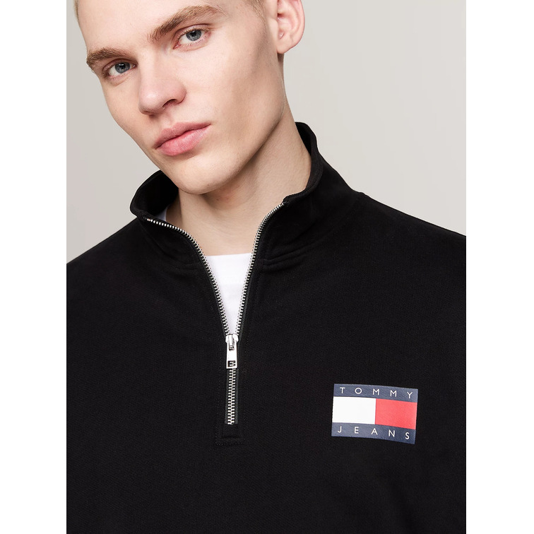 sweat-shirt homme  th tjm reg entry half zip