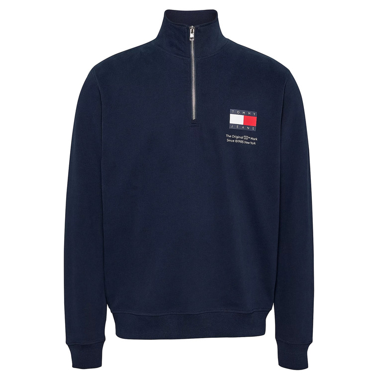 sweat-shirt homme  th tjm reg entry half zip