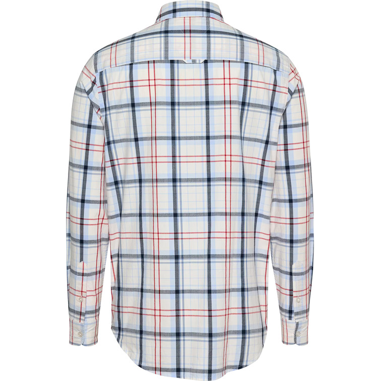 homme tjm reg poplin check ls shirt ybh