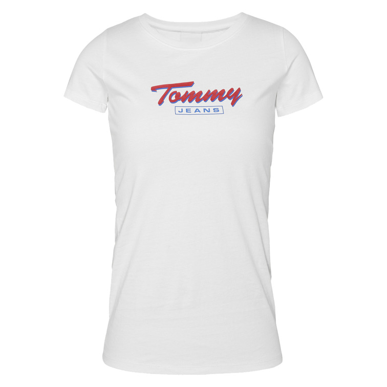 t-shirt femme  th tjw slim script tee