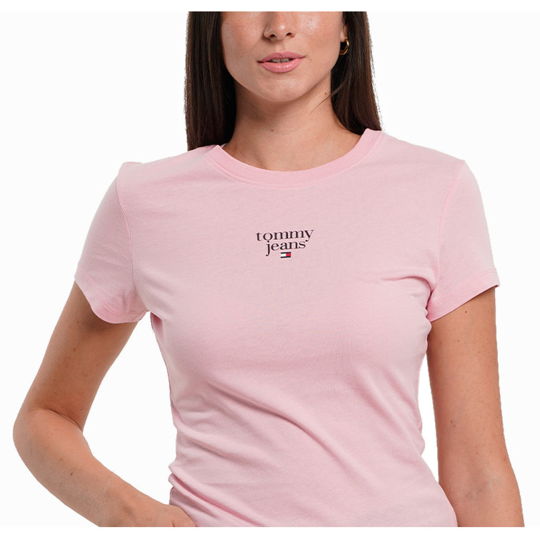 t-shirt femme  th tjw slim essential logo1 tee e