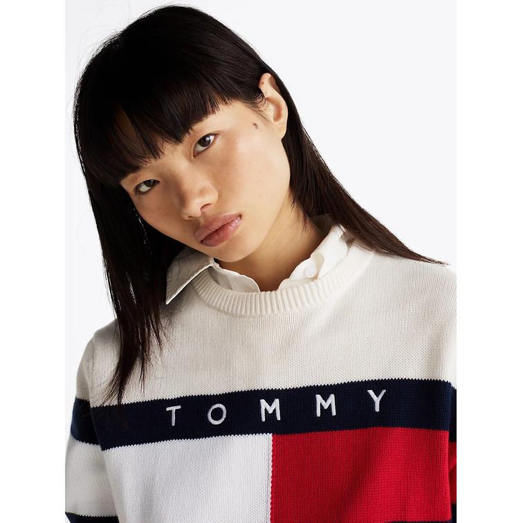 femme tjw center flag sweater ext ybh