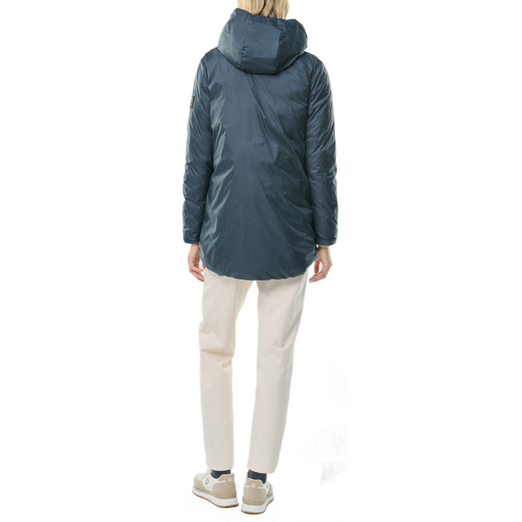 manteau femme  ecoalf noiralf reversible jacket woma