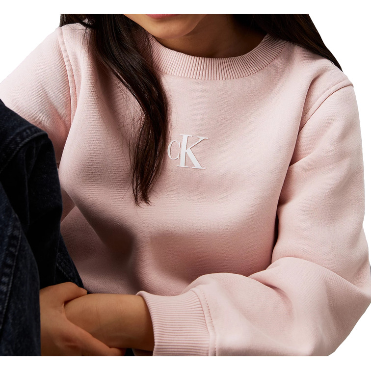 sweat-shirt fille  ck ck logo cn fleece sweatshirt