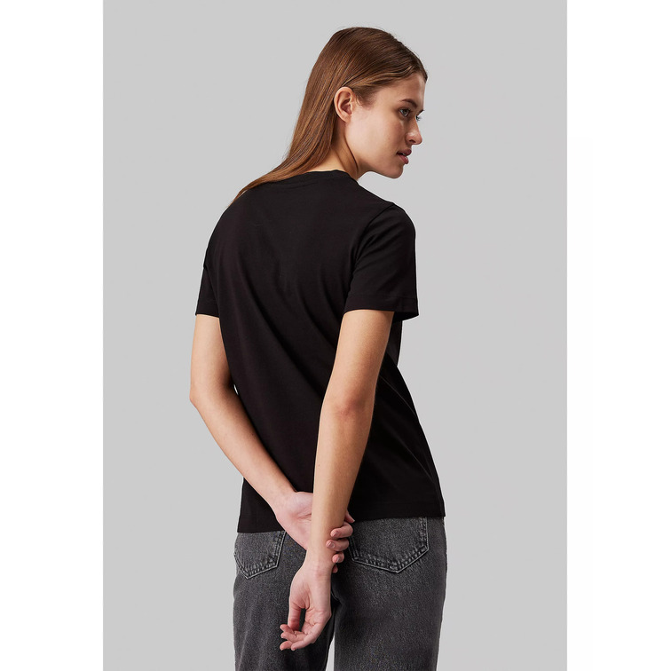 t-shirt femme  ck institutional straight tee