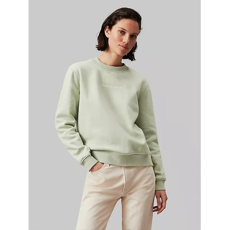 sweat-shirt femme  ck institutional crew neck