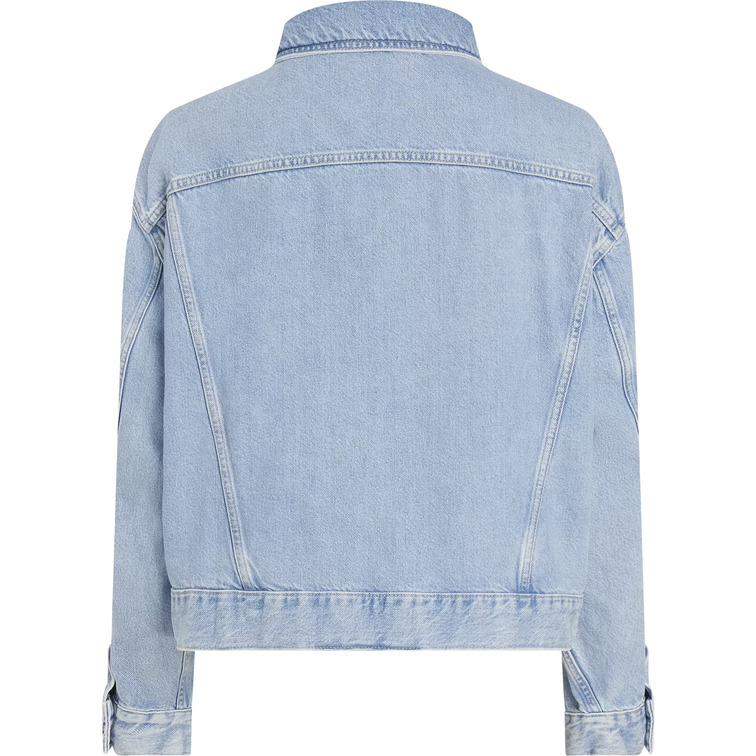 manteau femme  calvin klein boxy denim jacket