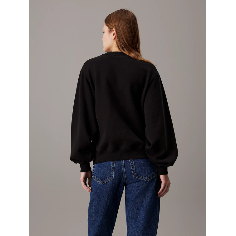 femme chenille singelogo crewneck beh