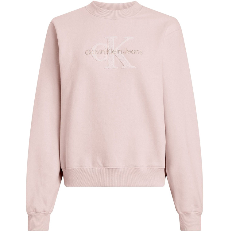 femme chenille singelogo crewneck ter