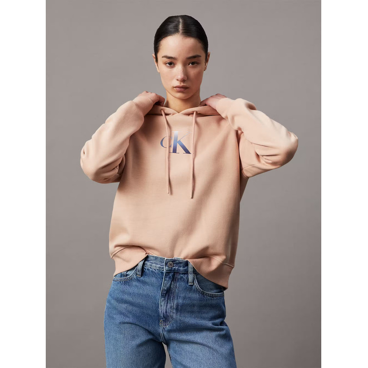 sweat-shirt femme  calvin klein gradient ck hoodie