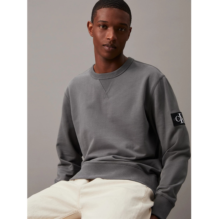 sweat-shirt homme  ck badge crew neck