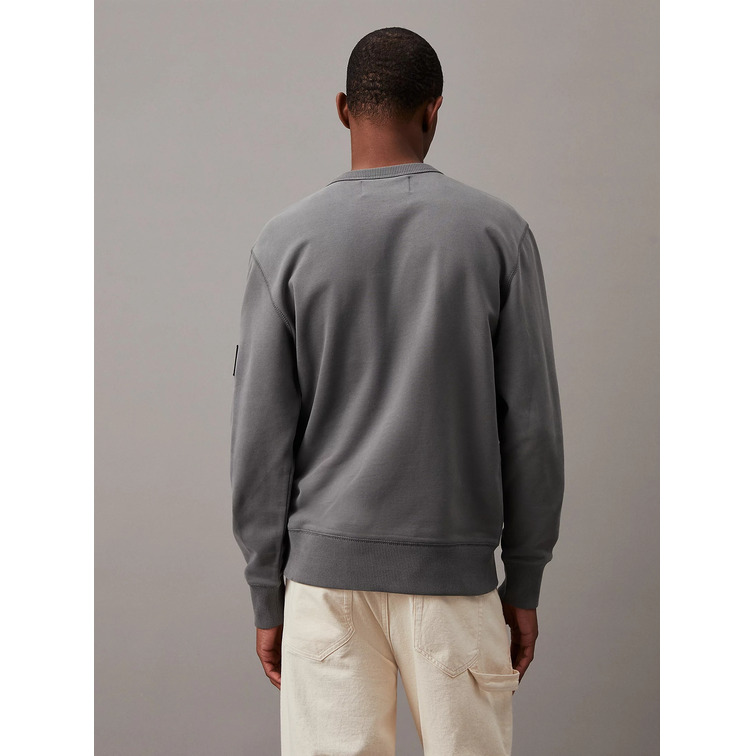 sweat-shirt homme  ck badge crew neck