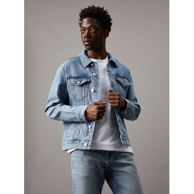 cazadora homme  calvin klein slim denim jacket