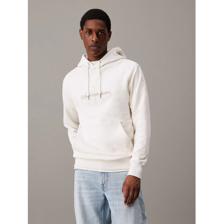 homme chenille singelogo hoodie ybi