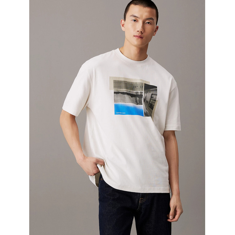 t-shirt homme  ck city poster street tee