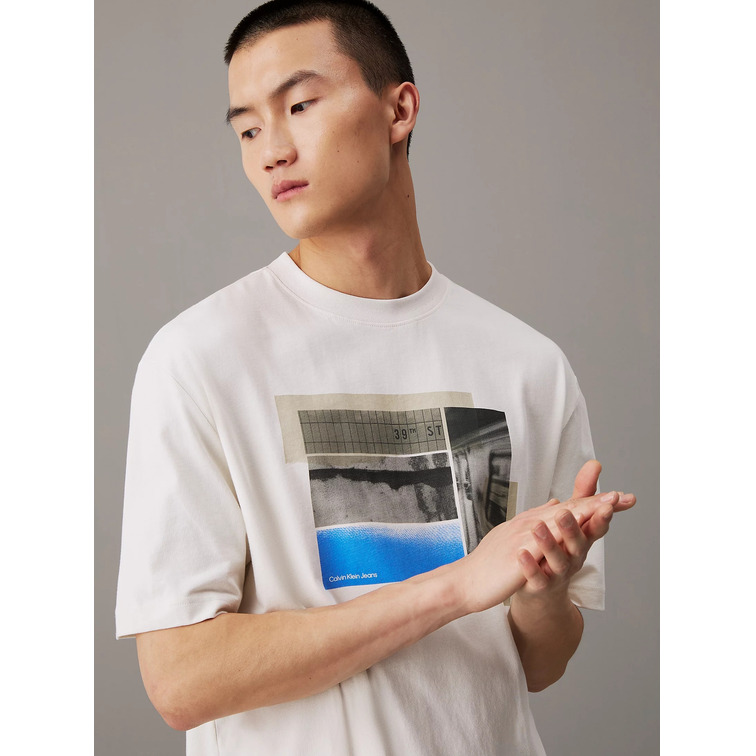 t-shirt homme  ck city poster street tee