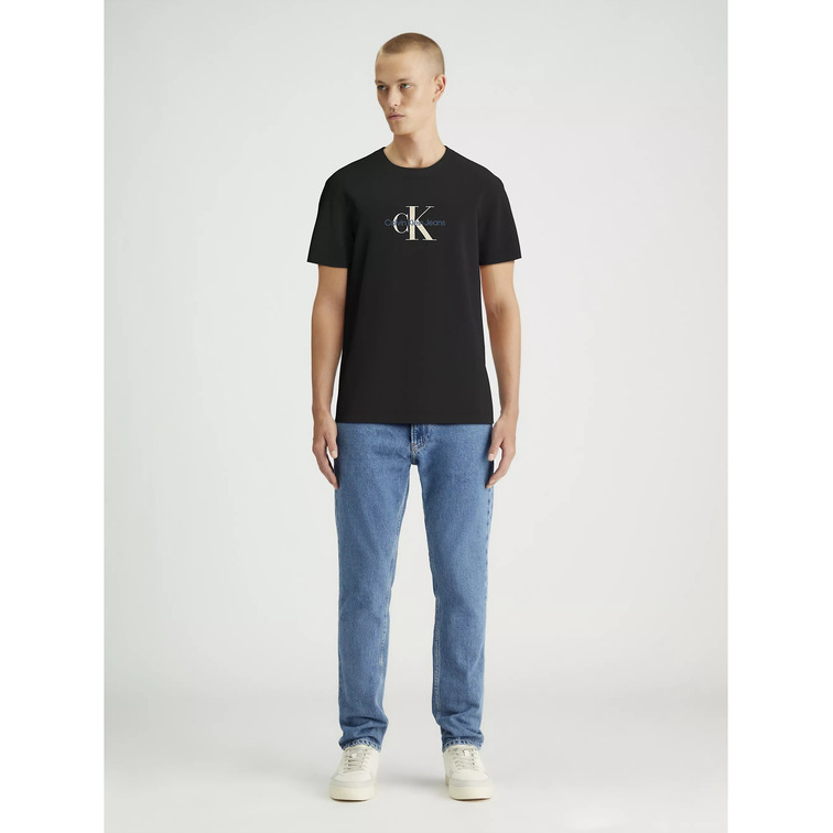 homme distressed singelogo tee beh