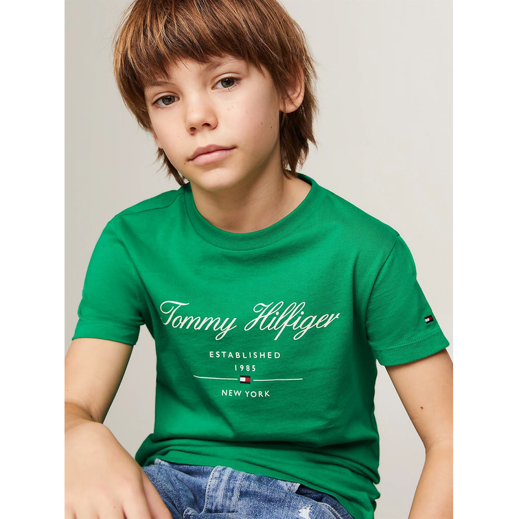 garçon tommy script tee s/s l4b