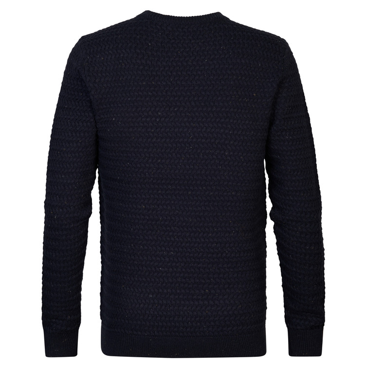 maillot homme  petrol men knitwear round neck basic