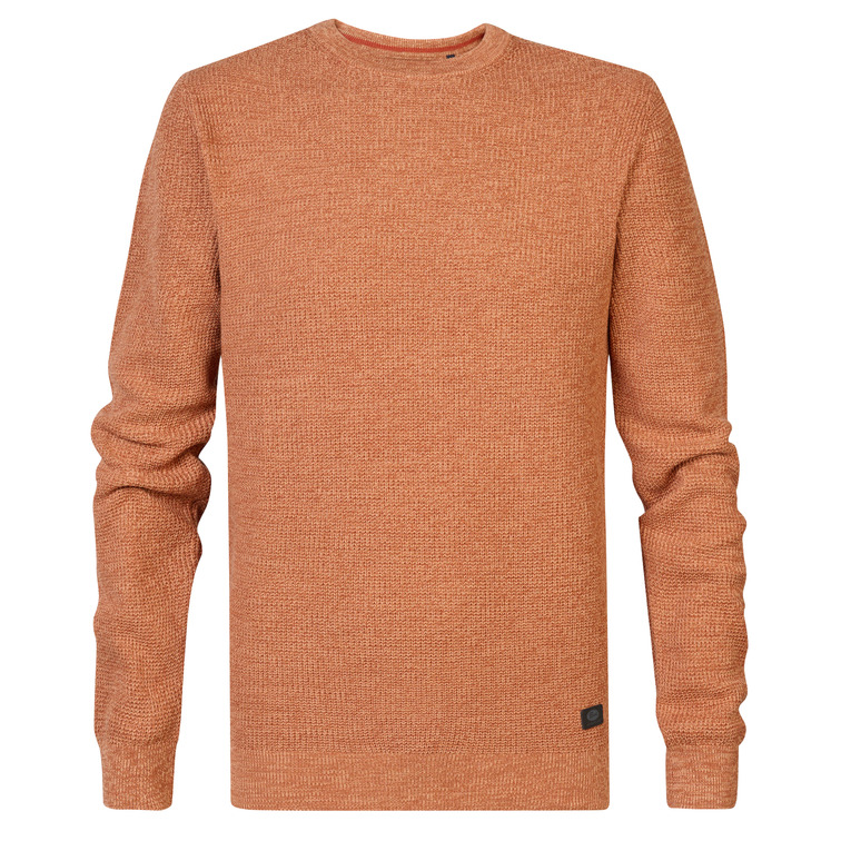 maillot homme  petrol men knitwear round neck basic