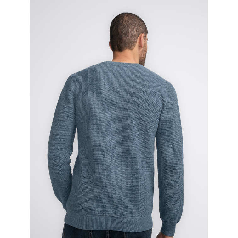 maillot homme  petrol men knitwear round neck basic