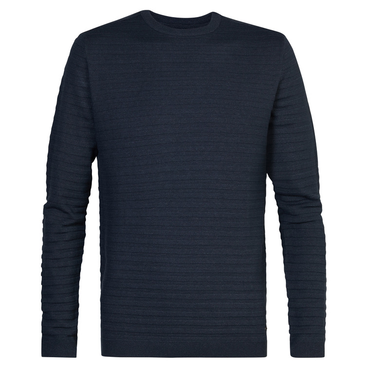 maillot homme  petrol men knitwear round neck basic