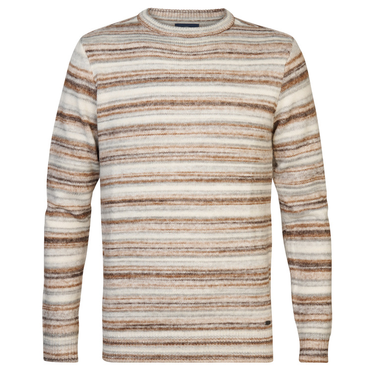 maillot homme  petrol men knitwear round neck basic