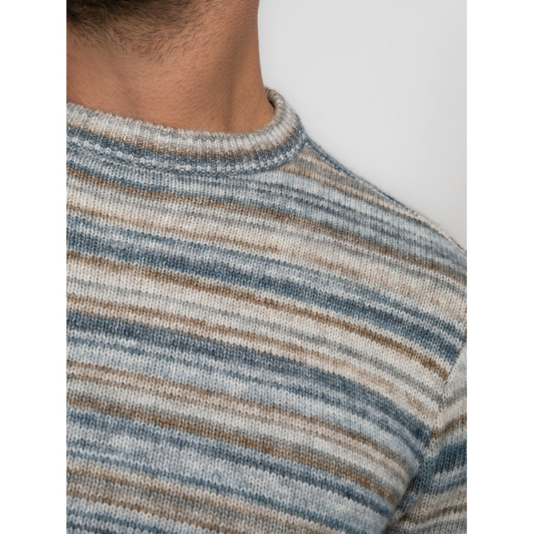 maillot homme  petrol men knitwear round neck basic