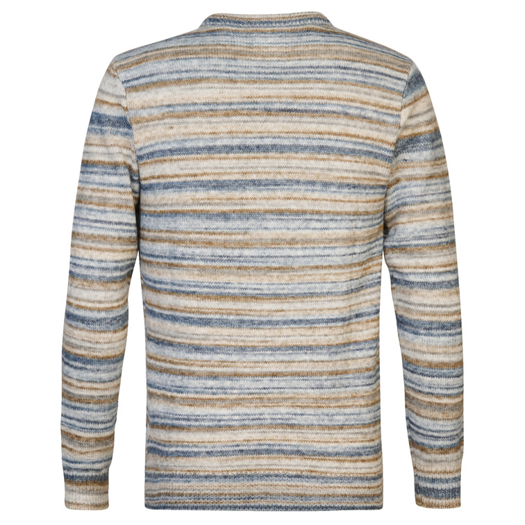 maillot homme  petrol men knitwear round neck basic