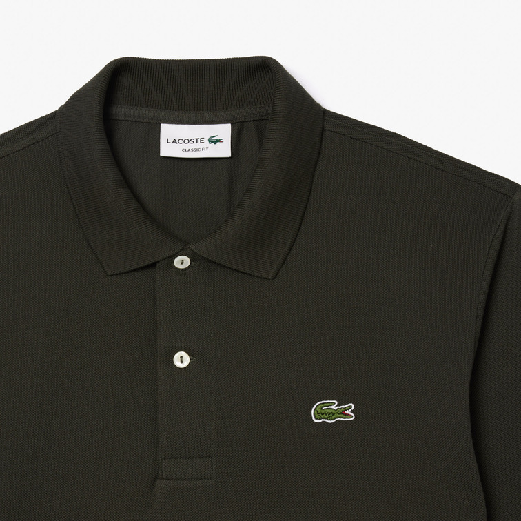 pôle homme  lacoste chemise col bord-cotes manches