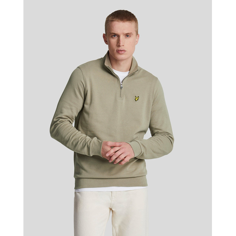 sweat-shirt homme  lylesc loopback quarter zip sweat