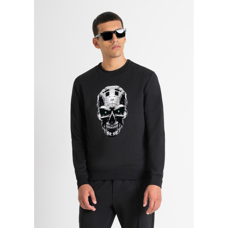 sweat-shirt homme  morato sweatshirt slim fit in interlo