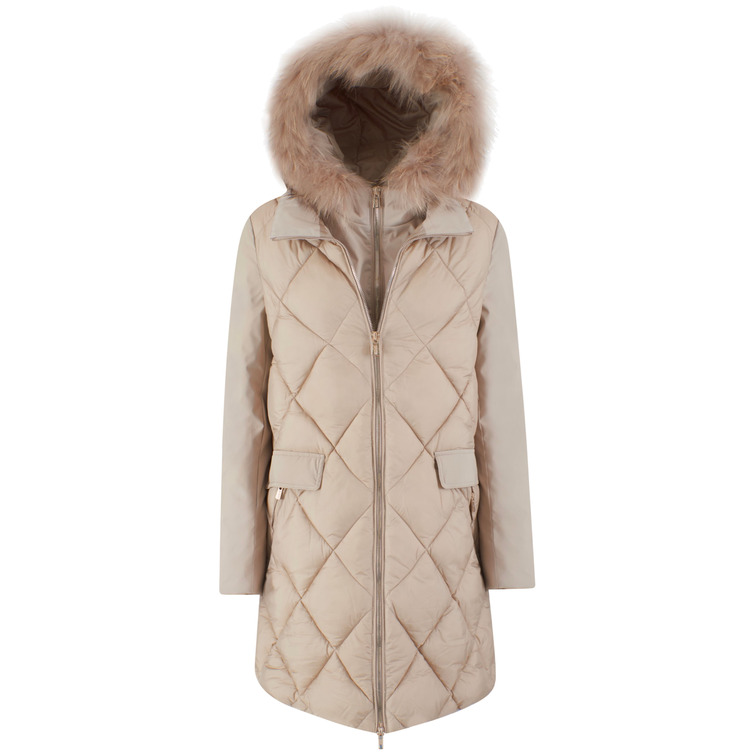 manteau femme  yes zee cappotto donna trapuntato con