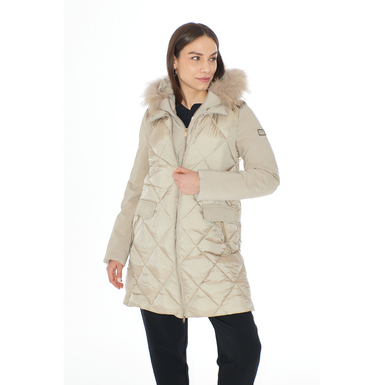 manteau femme  yes zee cappotto donna trapuntato con