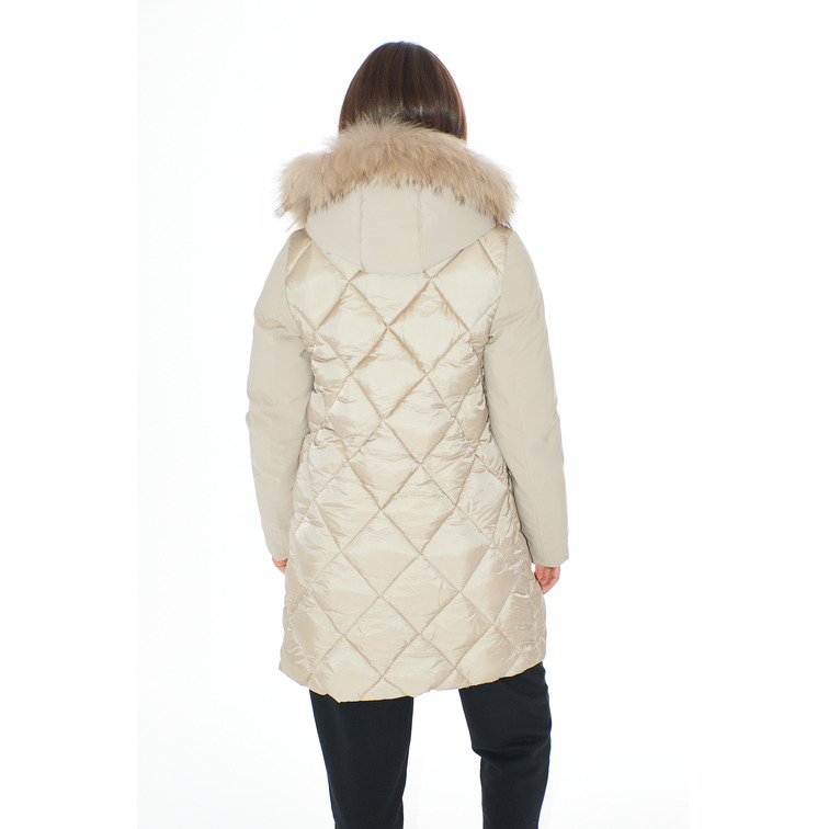 manteau femme  yes zee cappotto donna trapuntato con