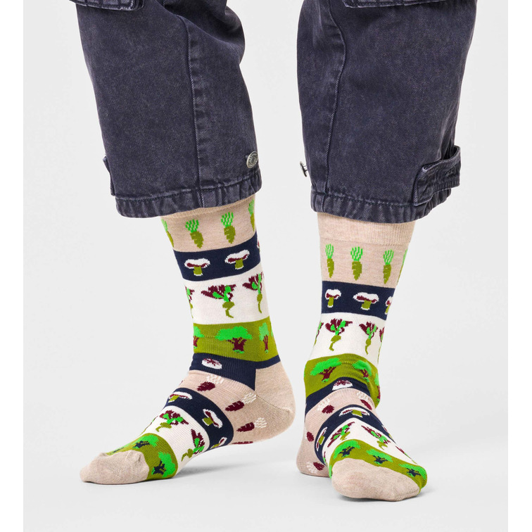  happy veggie stripe sock