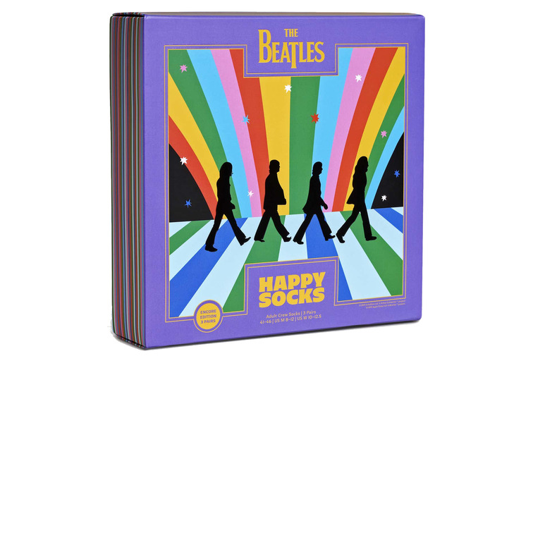  happy beatles 3-pack socks gift set