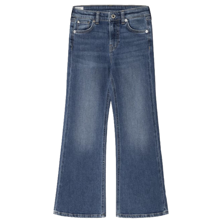 jeans fille  pepe jeans slim fit flare hw jr